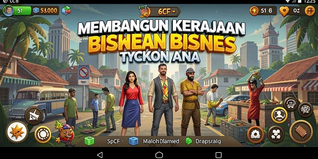 Tangkapan layar dari gameplay 6CF yang seru dan penuh strategi Tycoon.