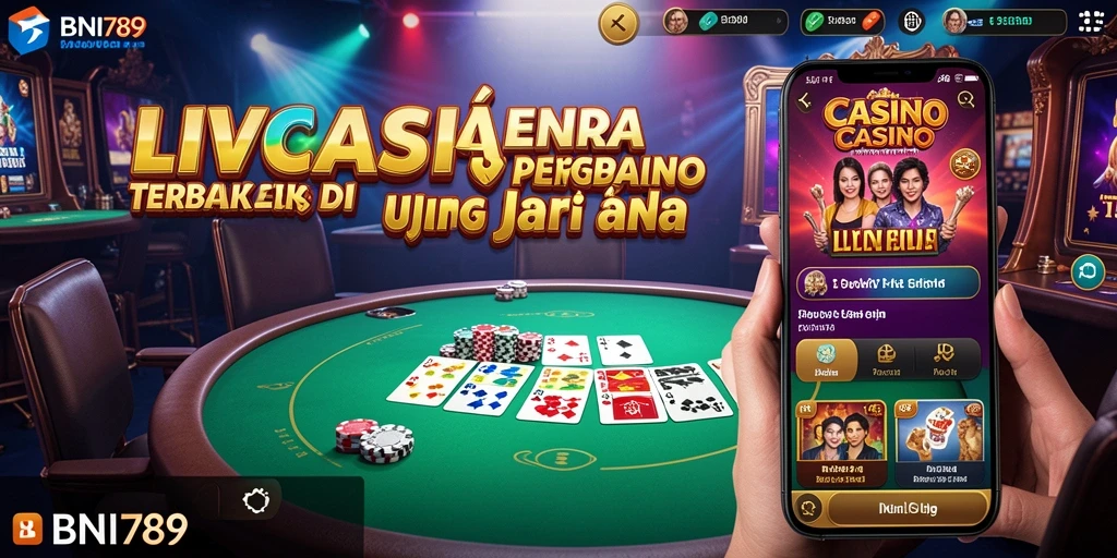 Tampilan gameplay Live Casino yang menarik dan interaktif.