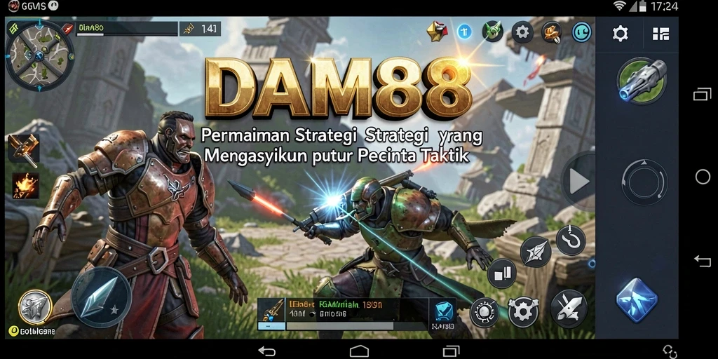 Tangkapan layar gameplay DAM88 yang menunjukkan pertempuran strategis yang mendebarkan.