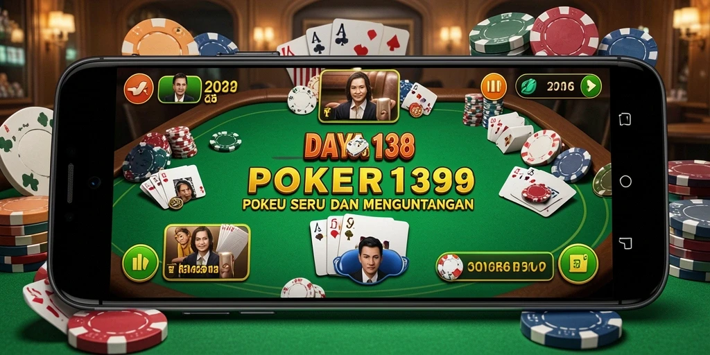 Tampilan utama gameplay Poker di DAYA138 yang menarik.