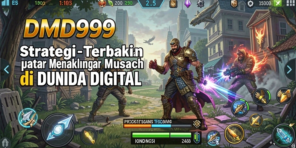 Tampilan screenshot DMD999 saat pertempuran strategis yang mendebarkan.