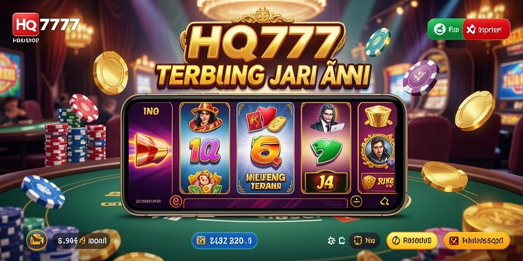 Tampilan utama gameplay HQ777 yang menarik dan mendebarkan.