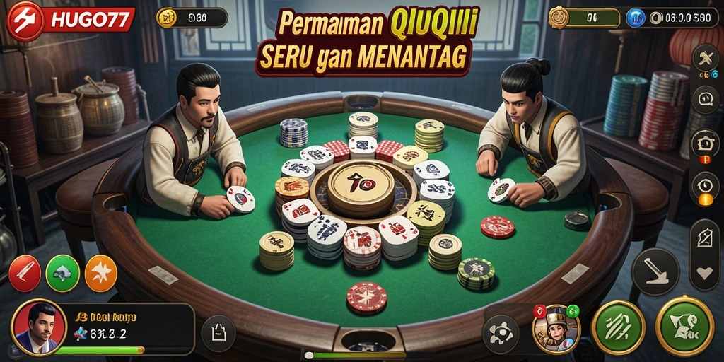 Tampilan gameplay seru dan kompetitif di HUGO77.