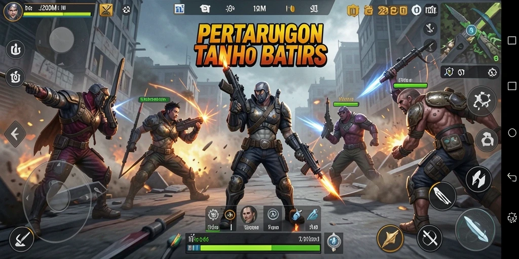 Tampilan seru pertarungan epik dalam J200M.