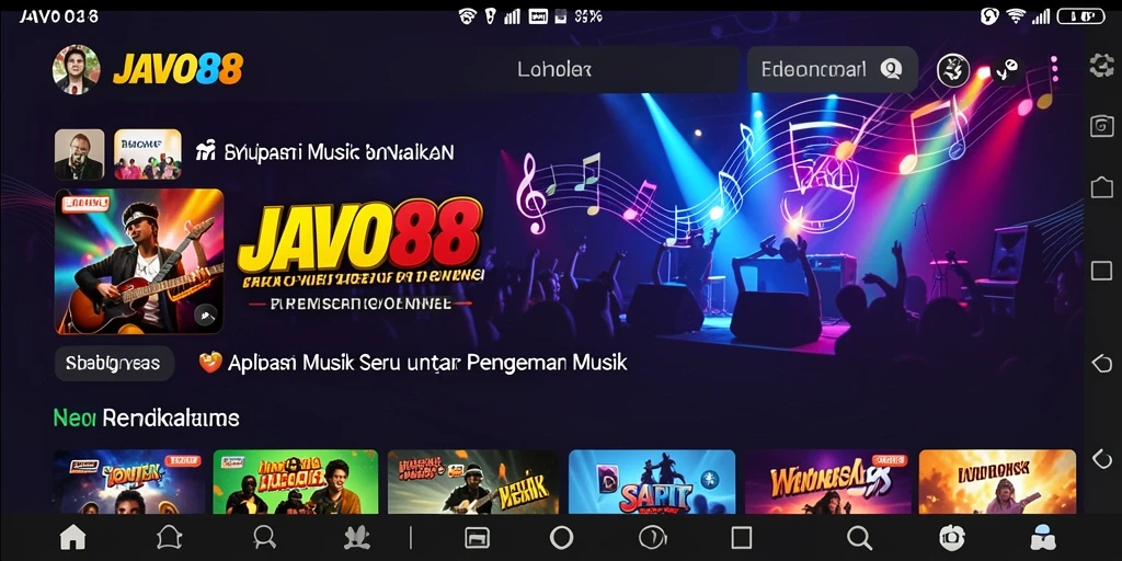 Tampilan menarik dari gameplay <strong>JAVO88</strong> dengan berbagai fitur musik.