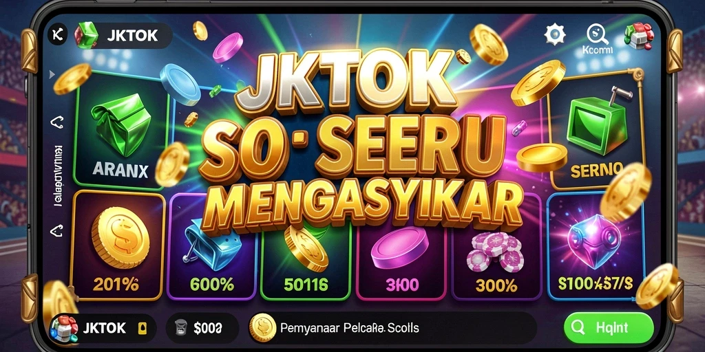 Tangkapan layar gameplay JKTOK menampilkan keseruan permainan Slot.