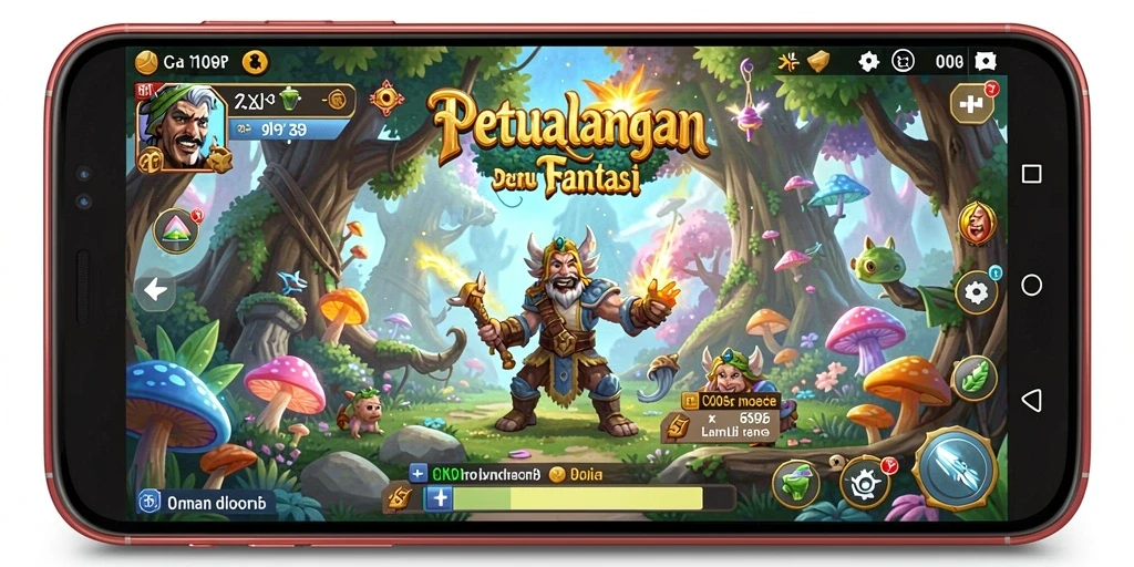 Tampilan gameplay KAKRP dengan aksi RPG yang mendebarkan.