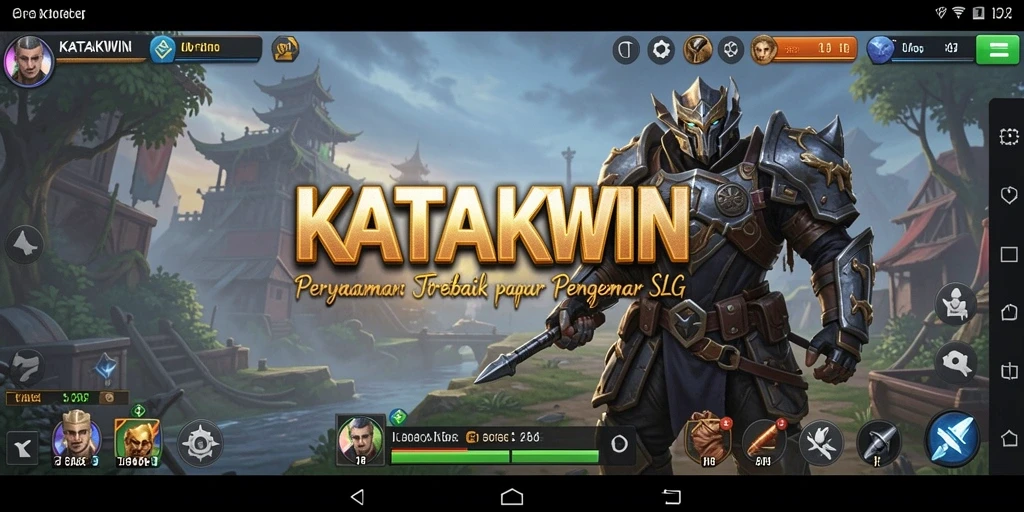 Gameplay KATAKWIN menampilkan pertempuran strategis yang mendebarkan.