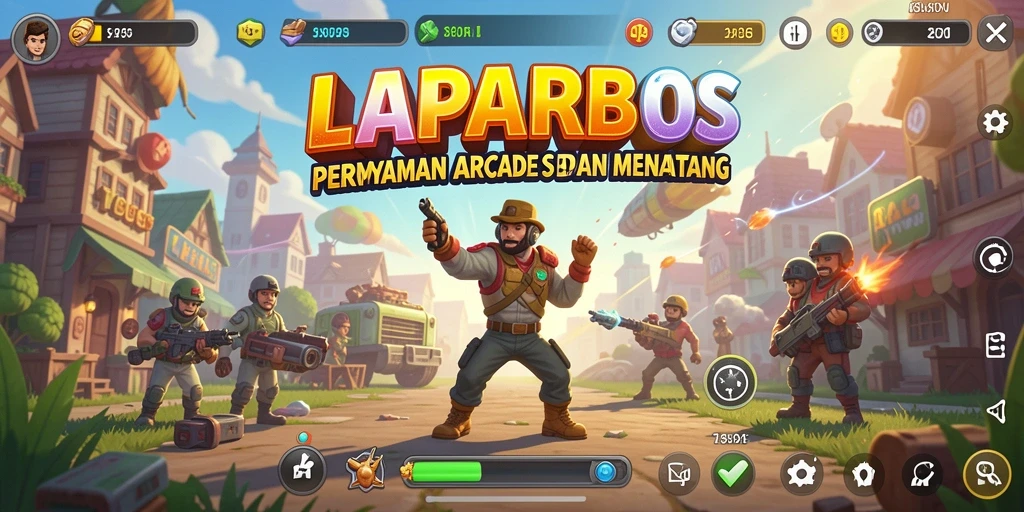 Screenshot gameplay LAPARBOS menampilkan keberanian pemain dalam menghadapi tantangan.
