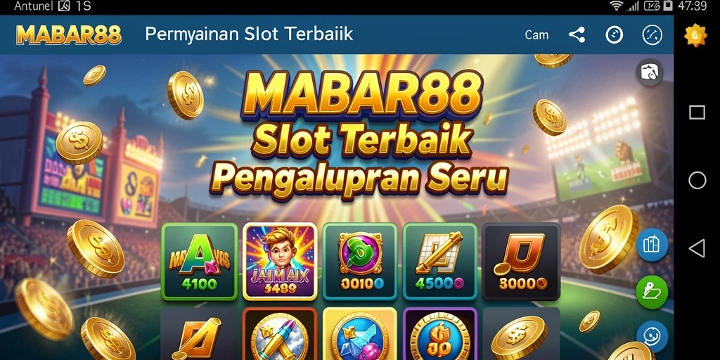 Tampilan gameplay Slot MABAR88 dengan efek visual menarik.