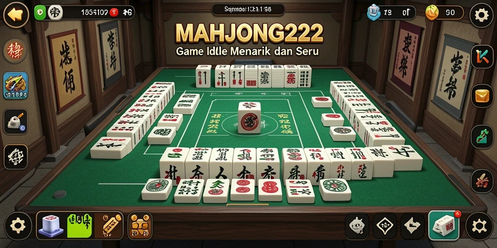 Tampilan gameplay MAHJONG222 yang seru dan penuh warna.