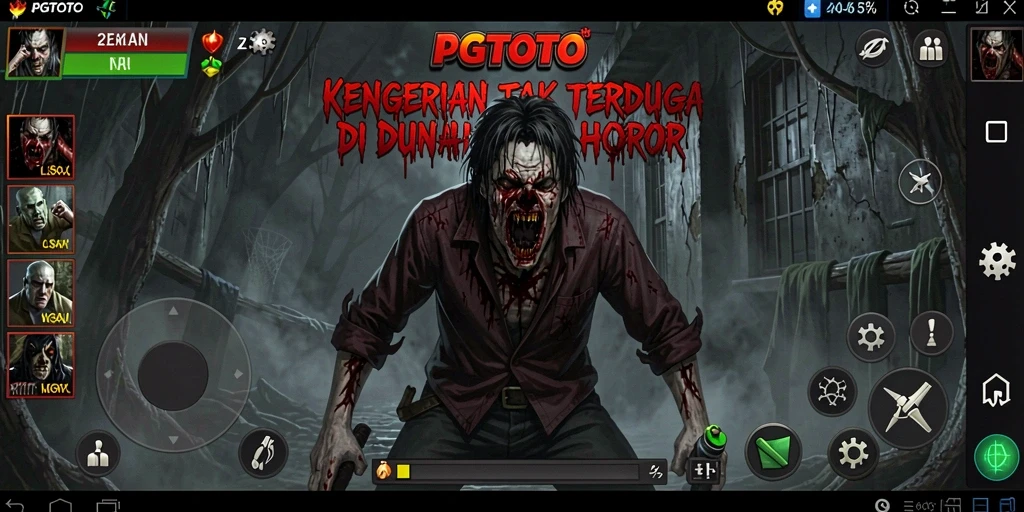 Screenshot menampilkan suasana mencekam dalam gameplay PGTOTO.
