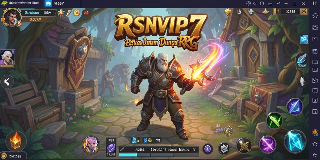 Tangkapan layar gameplay mendebarkan dari RSNVIP7.