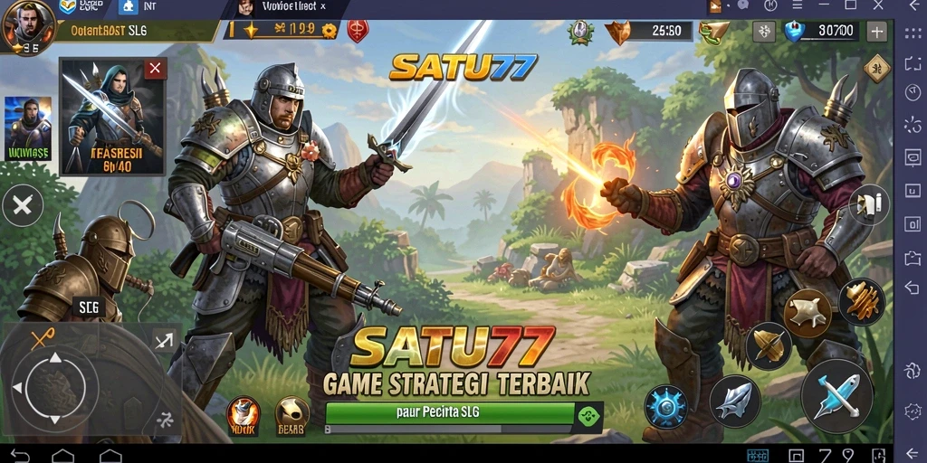 Screenshot gameplay menarik dari SATU77 dengan strategi SLG.