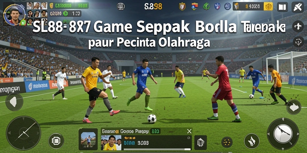 Tampilan gameplay SL888 yang mendebarkan dalam pertandingan sepak bola.