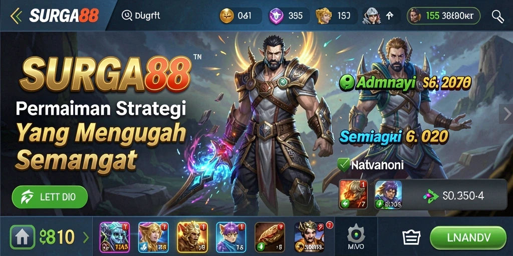 Tampilan menarik gameplay SURGA88 yang penuh strategi.