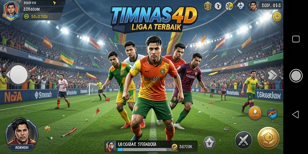 Tampilan menarik saat pertandingan tim sepak bola berlangsung di TIMNAS4D.