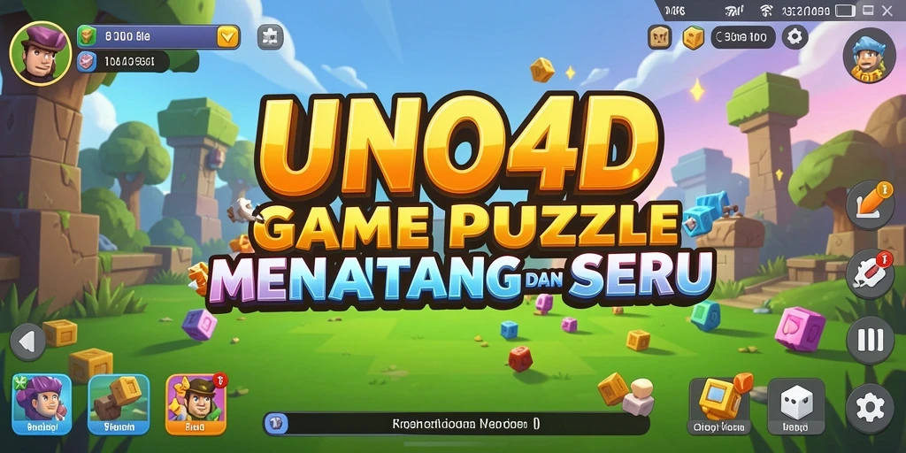 Screenshot gameplay Puzzle dengan tantangan menarik di UNO4D.