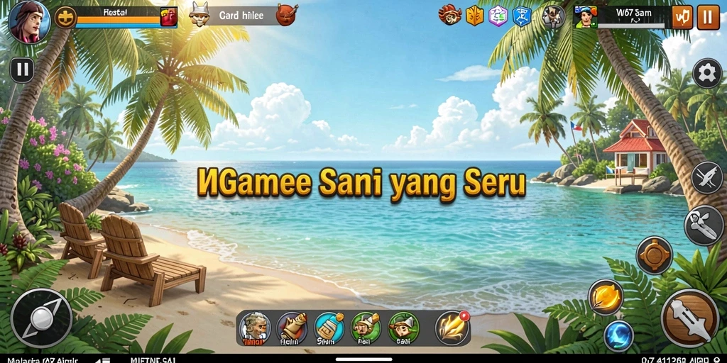 Tampilan gameplay W67 yang penuh warna dan menarik perhatian.