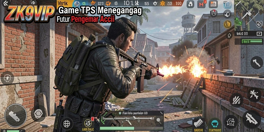 Screenshot gameplay ZK9VIP dengan aksi tembak-menembak seru.
